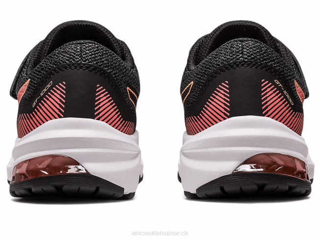 gt-1000 11 préscolaire noir/papaye Asics L6N0K4296