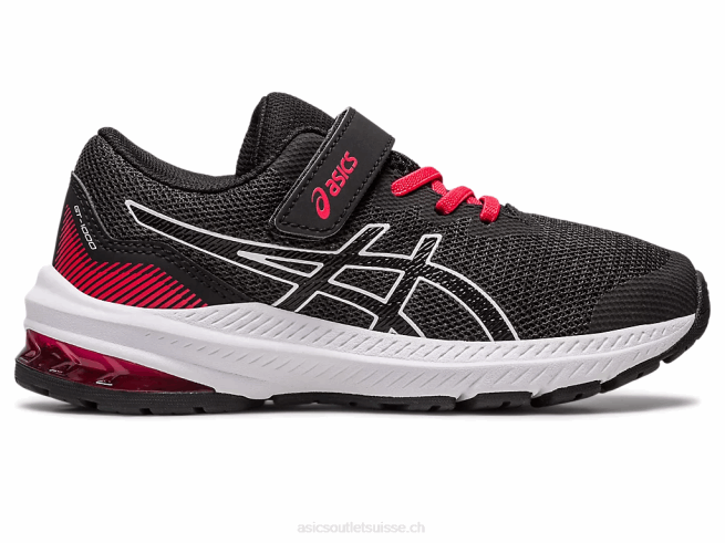 gt-1000 11 préscolaire noir/rouge électrique Asics L6N0K4288