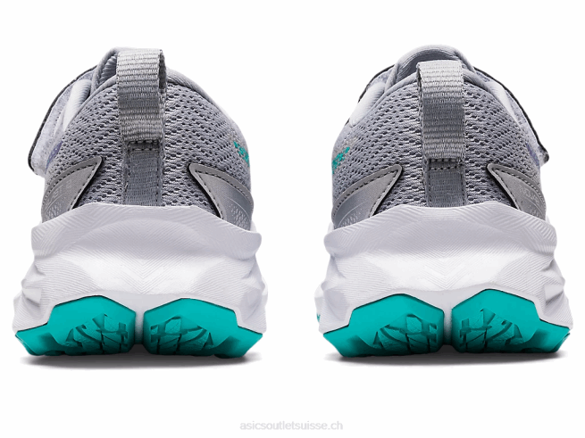 novablast 2 préscolaire gris piémont/lumière lavande Asics L6N0K4431