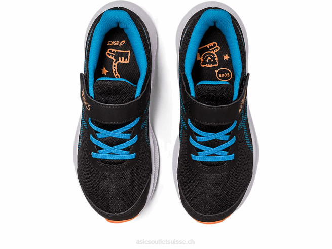 patriote 13 préscolaire noir/bleu île Asics L6N0K4308