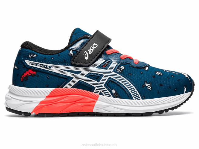 pré exciter 7 préscolaire mako bleu/blanc Asics L6N0K4516