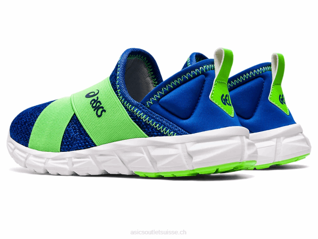 quantum lyte slip-on préscolaire gecko illusion bleu/vert Asics L6N0K4437
