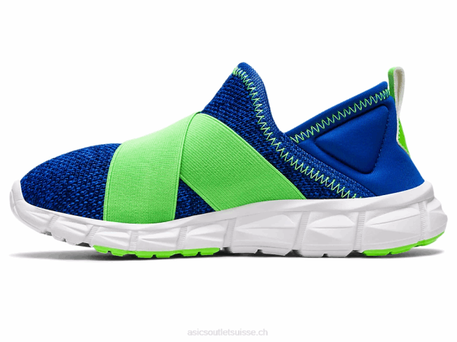 quantum lyte slip-on préscolaire gecko illusion bleu/vert Asics L6N0K4437