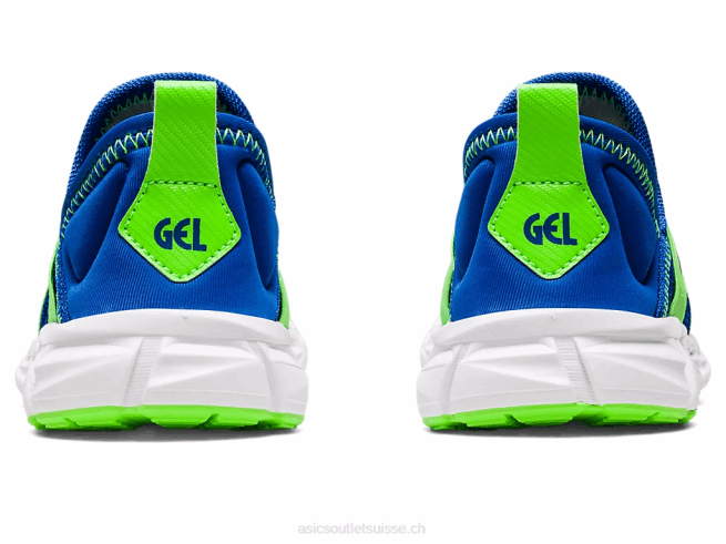 quantum lyte slip-on préscolaire gecko illusion bleu/vert Asics L6N0K4437