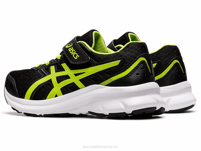 secousse 3 préscolaire noir/vert danger Asics L6N0K4529