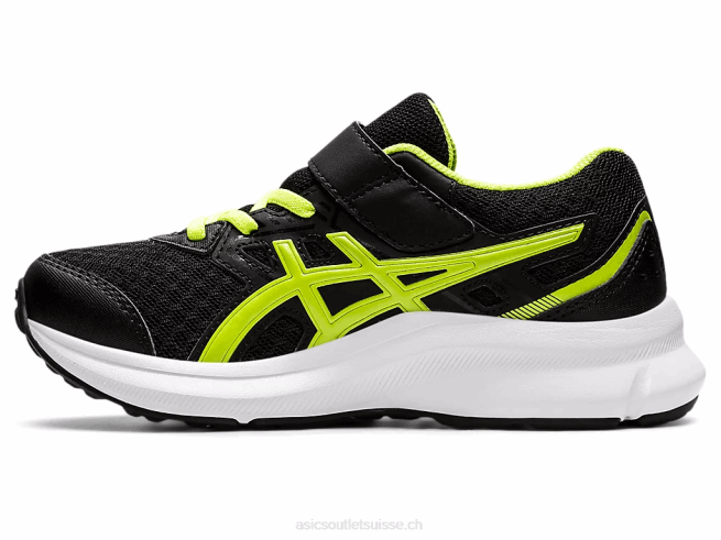secousse 3 préscolaire noir/vert danger Asics L6N0K4529
