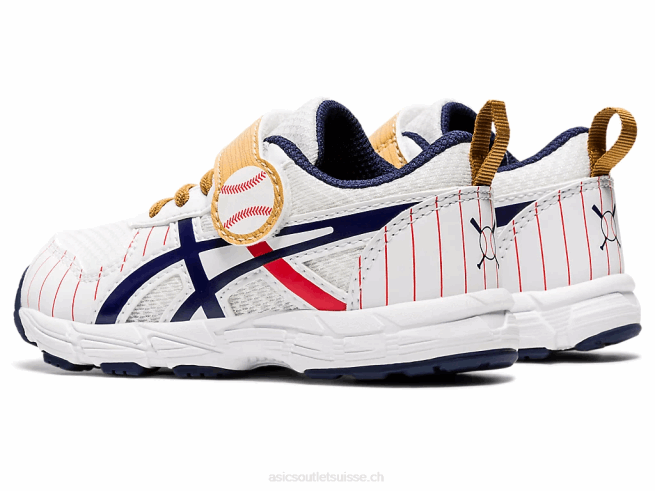 Contient 6 taille enfant en bas âge blanc/capot Asics L6N0K4555