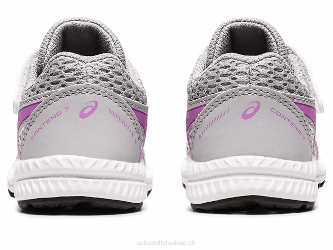 Contient 7 taille enfant en bas âge gris piémont/lumière lavande Asics L6N0K4387