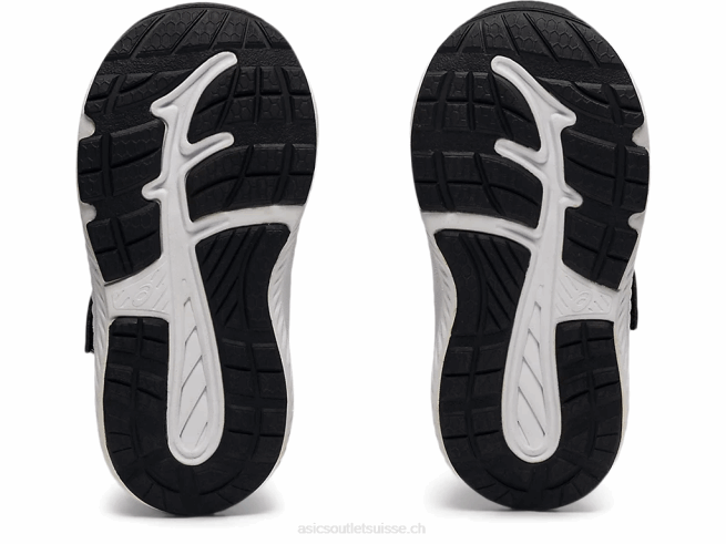 Contient 7 taille enfant en bas âge noir/rouge électrique Asics L6N0K4523