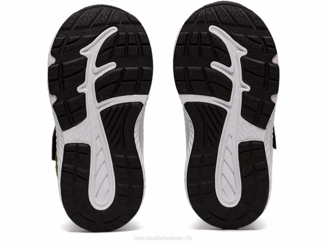 Contient 7 taille enfant en bas âge noir/vert danger Asics L6N0K4485