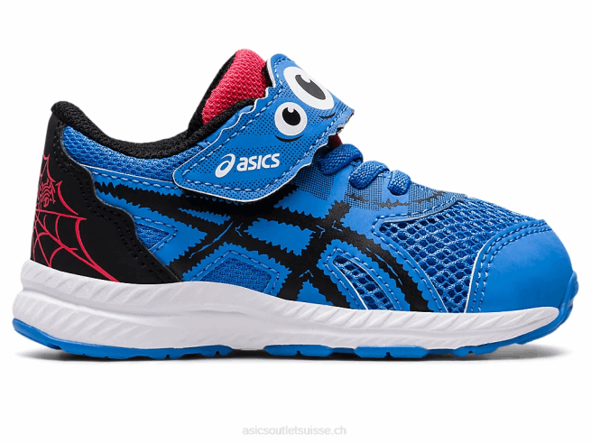 contend 8 cour d'école de la taille d'un tout-petit côte bleue/noir Asics L6N0K4407
