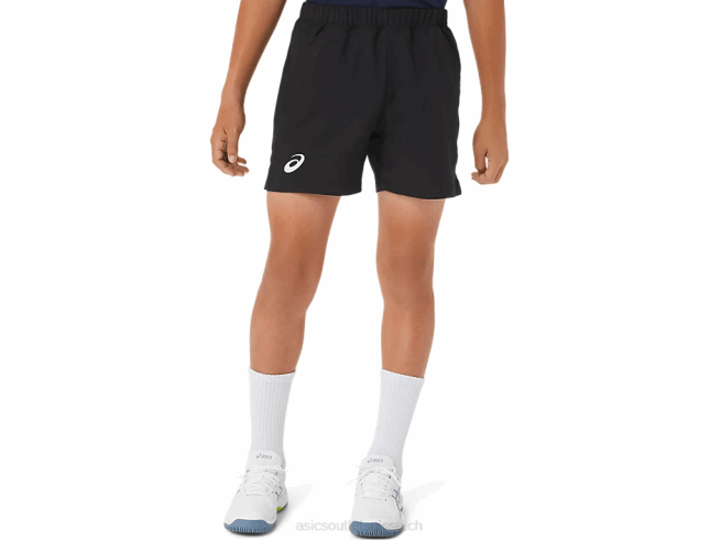 short de tennis enfant performance noir Asics L6N0K4234