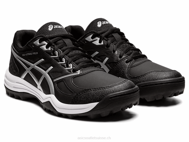 champ gel-mortel noir/argent pur Asics L6N0K3578