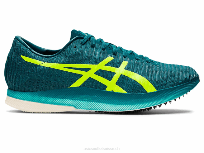 metaspeed ld pin velours/jaune sécurité Asics L6N0K1382