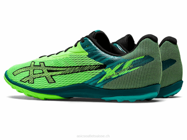 résurgence xc gecko vert/noir Asics L6N0K681
