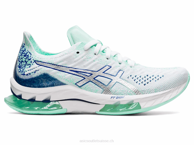explosion de gel-kinsei blanc/argent pur Asics L6N0K3679