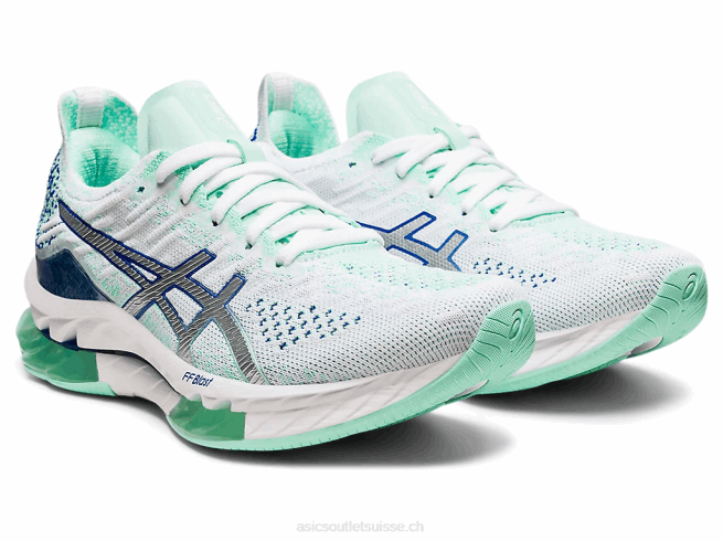 explosion de gel-kinsei blanc/argent pur Asics L6N0K3679