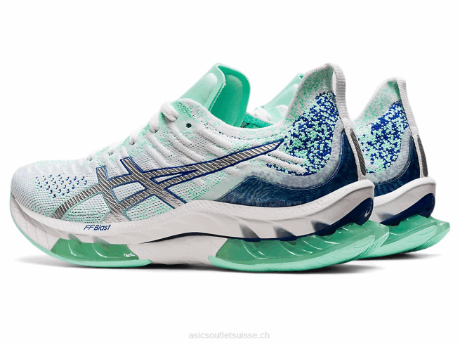 explosion de gel-kinsei blanc/argent pur Asics L6N0K3679