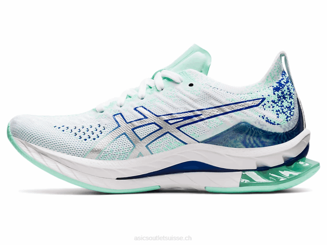 explosion de gel-kinsei blanc/argent pur Asics L6N0K3679