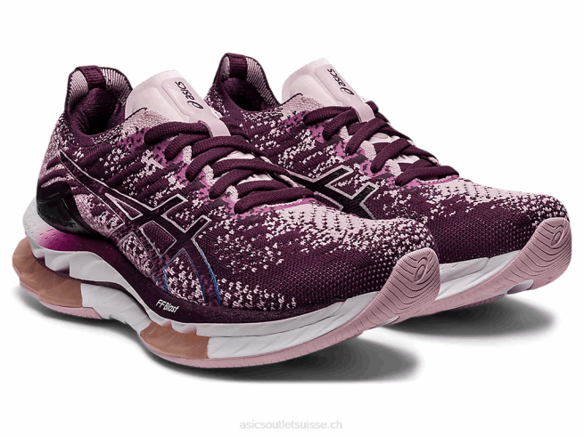 explosion de gel-kinsei prune foncé/rose à peine Asics L6N0K3607