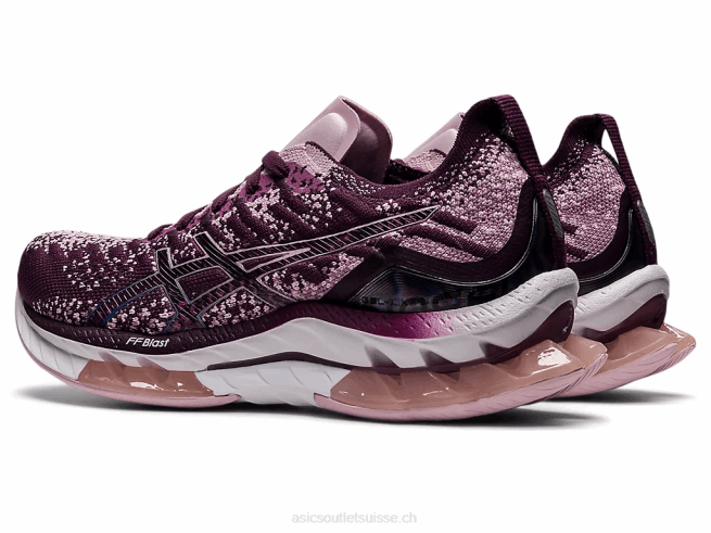 explosion de gel-kinsei prune foncé/rose à peine Asics L6N0K3607