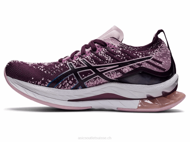 explosion de gel-kinsei prune foncé/rose à peine Asics L6N0K3607