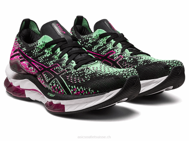 explosion de gel-kinsei rave noir/rose Asics L6N0K2581