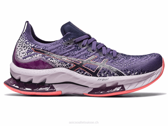 explosion de gel-kinsei violet poussiéreux/papaye Asics L6N0K2419