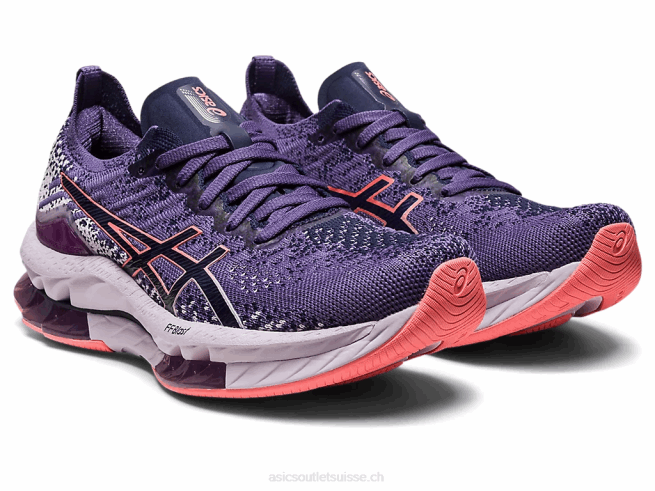 explosion de gel-kinsei violet poussiéreux/papaye Asics L6N0K2419