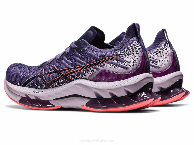 explosion de gel-kinsei violet poussiéreux/papaye Asics L6N0K2419