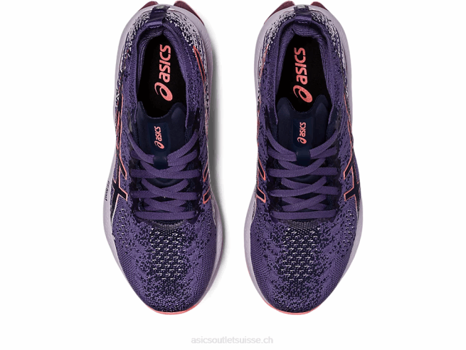 explosion de gel-kinsei violet poussiéreux/papaye Asics L6N0K2419