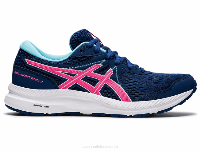 gel-content 7 bleu nuit/rose vif Asics L6N0K3695