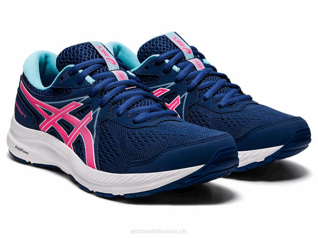 gel-content 7 bleu nuit/rose vif Asics L6N0K3695