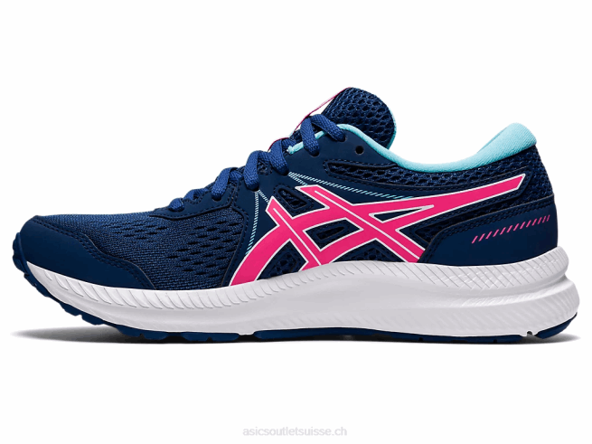 gel-content 7 bleu nuit/rose vif Asics L6N0K3695