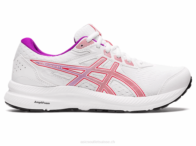 gel-content 8 alerte blanche/rouge Asics L6N0K2657