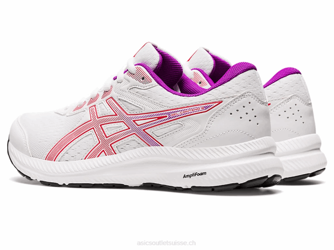 gel-content 8 alerte blanche/rouge Asics L6N0K2657