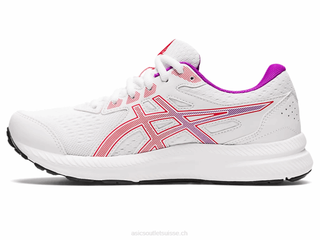 gel-content 8 alerte blanche/rouge Asics L6N0K2657