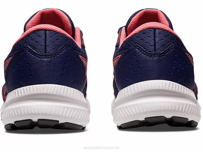 gel-content 8 bleu indigo/papaye Asics L6N0K2443