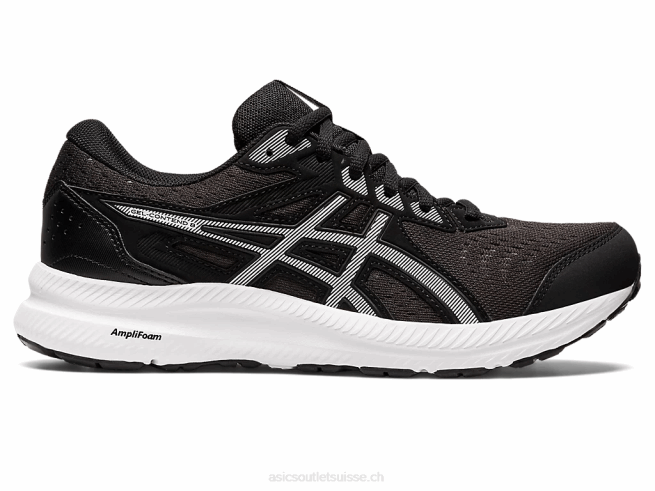 gel-content 8 noir blanc Asics L6N0K2684