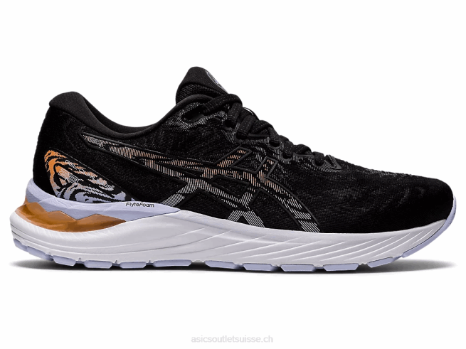 gel-cumulus 23 de large noir/pêche soleil Asics L6N0K3929