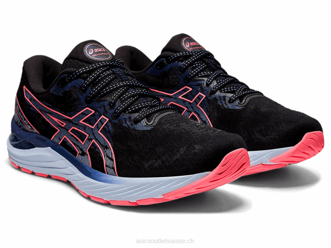 gel-cumulus 23 noir/corail flamboyant Asics L6N0K3886