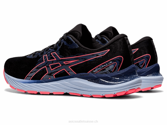 gel-cumulus 23 noir/corail flamboyant Asics L6N0K3886