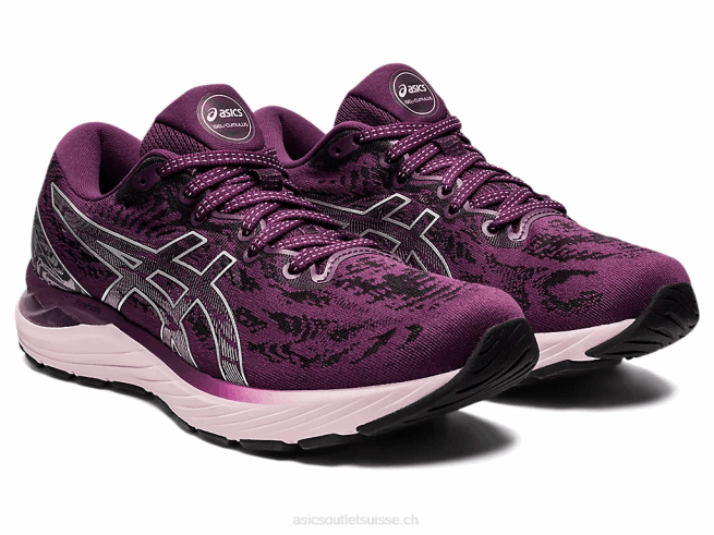 gel-cumulus 23 prune profond/argent pur Asics L6N0K3551