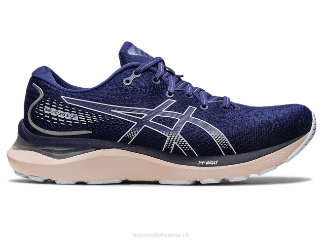 gel-cumulus 24 bleu indigo/ciel Asics L6N0K2391