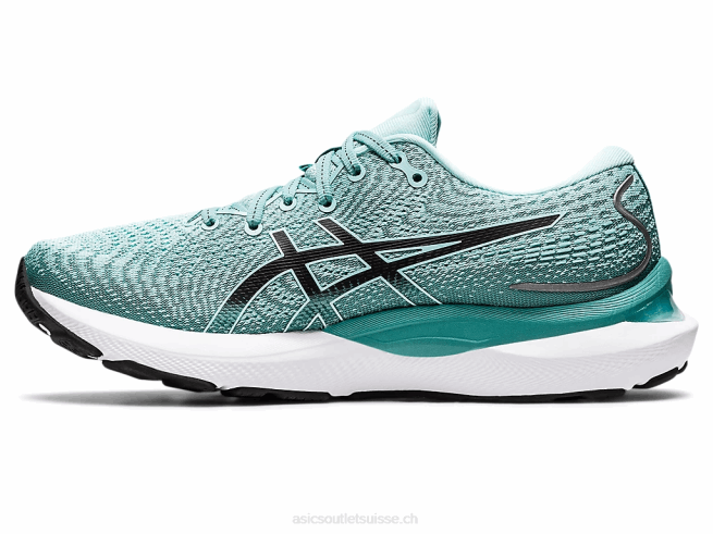 gel-cumulus 24 de large vert oasis/noir Asics L6N0K3249