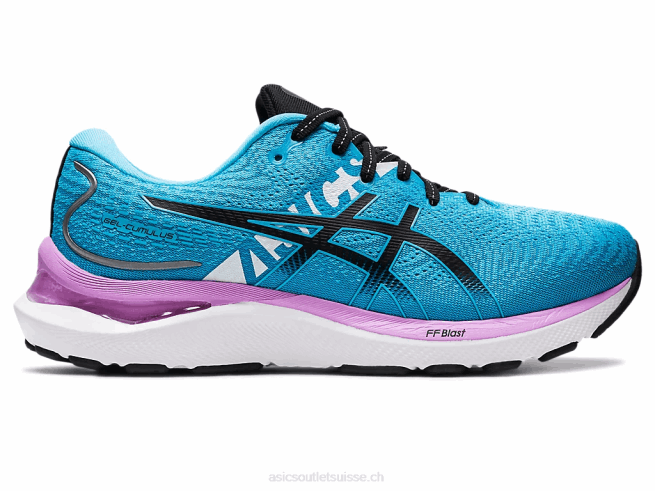 gel-cumulus 24 ekiden aquarium/noir Asics L6N0K2733