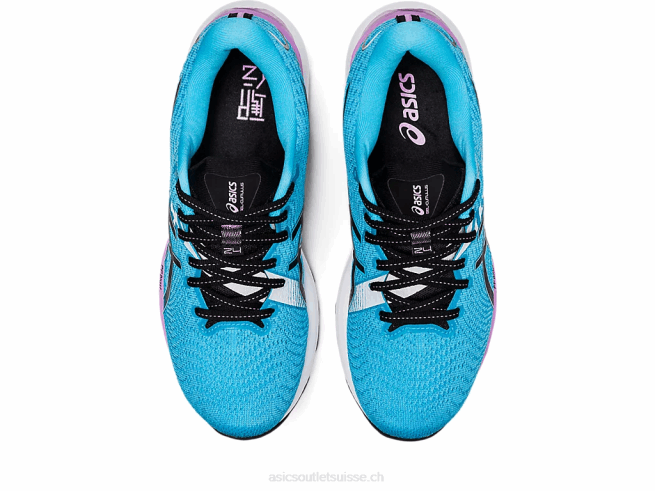 gel-cumulus 24 ekiden aquarium/noir Asics L6N0K2733