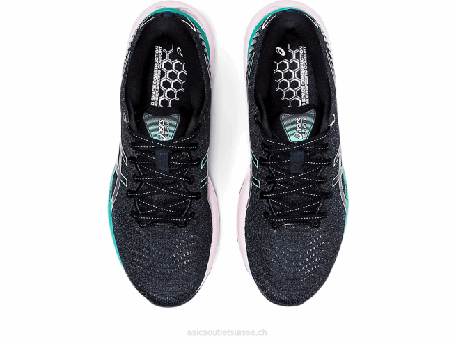 gel-cumulus 24 noir/sauge Asics L6N0K3237