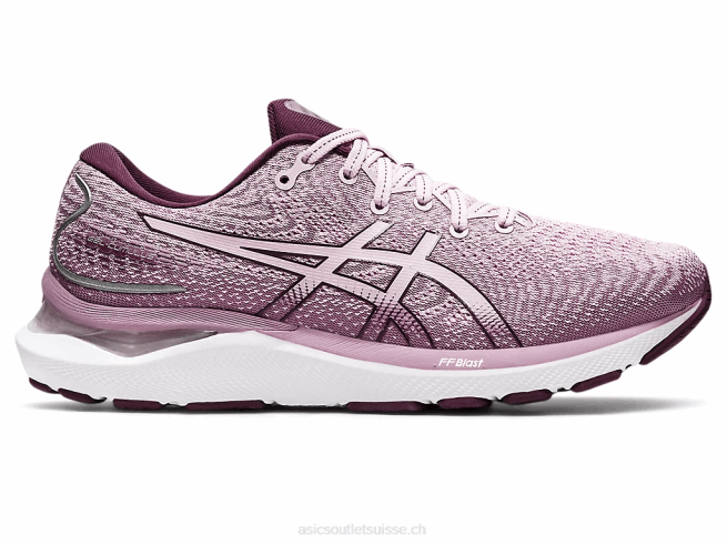gel-cumulus 24 à peine rose/prune foncé Asics L6N0K3242