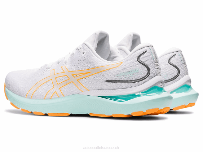gel-cumulus 24 pop blanc/orange Asics L6N0K3232